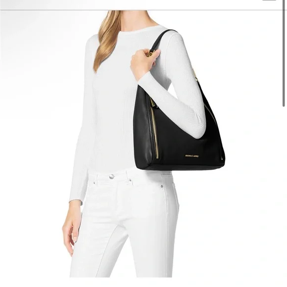 Michael Kors Matilda Large Calfskin Shoulder Bag - Picture 2 of 7